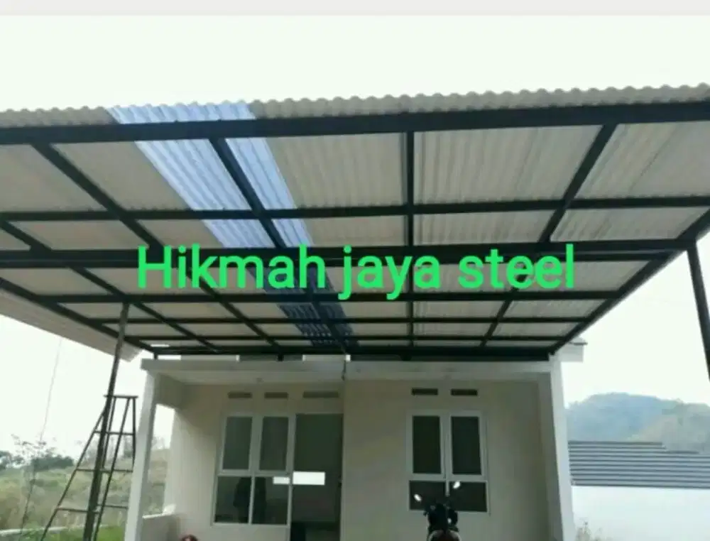 Kanopi alderon satu layer Bonus talang air 350.000