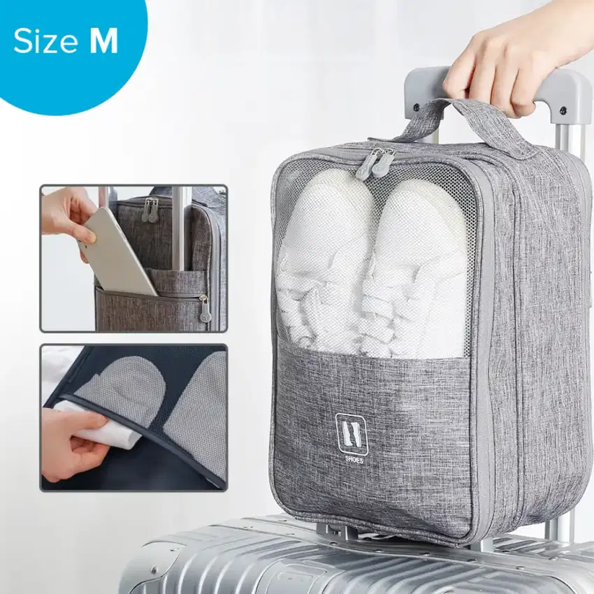 ishiline tas sepatu olahrga organizer waterproof travel shoes n bag