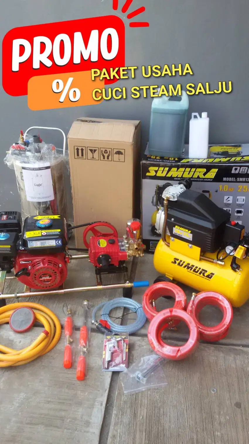 PROMO  mesin steam paket USAHA full set