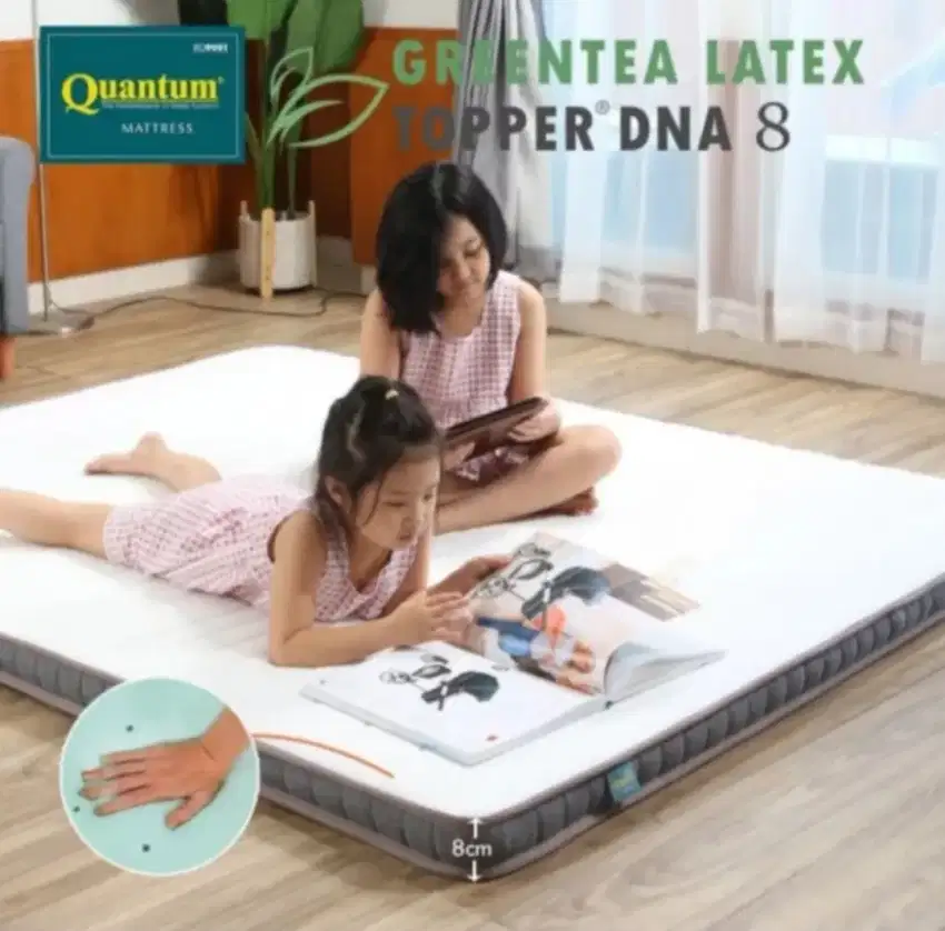 TOPPER LATEX QUANTUM 8CM / PELAPIS SPRINGBED / PELINDUNG KASUR