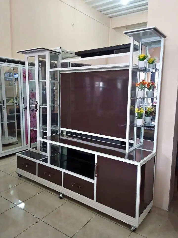 bufet tv aluminium anti rayap
