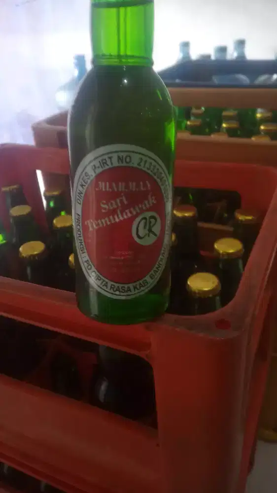 Sari Temulawak botol kaca/beling