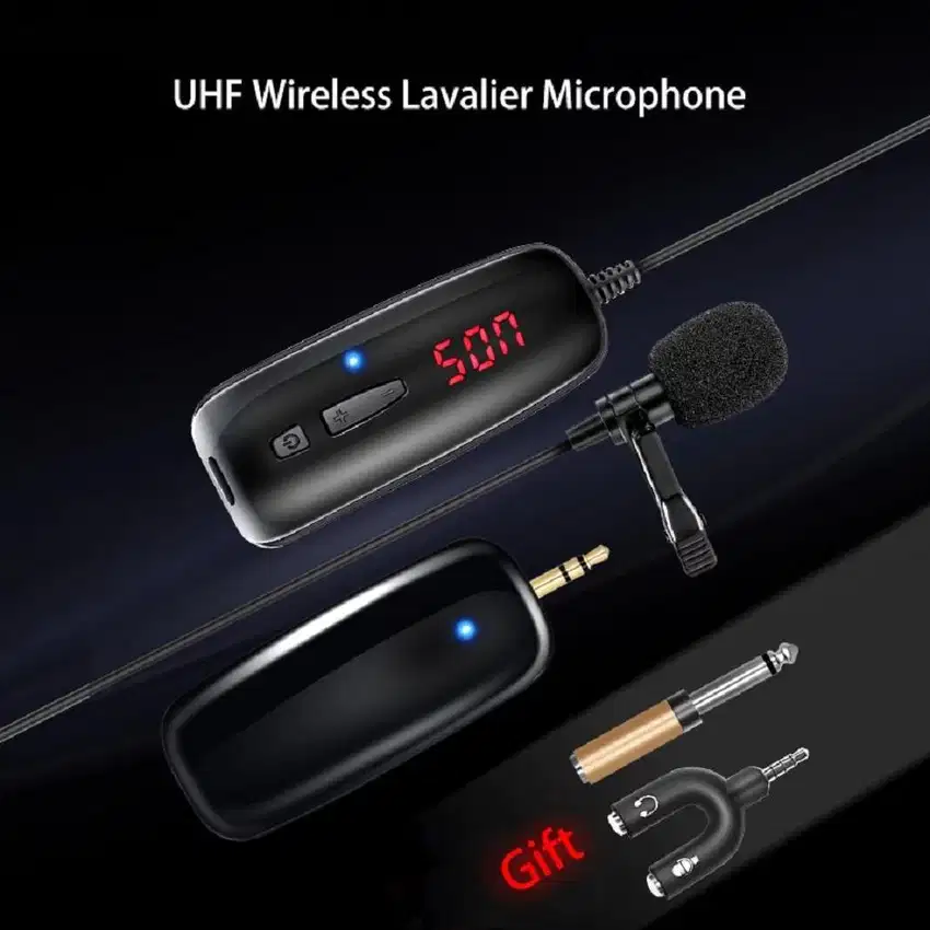 taffstudio uhf wireless lavalier microphone podcast interview