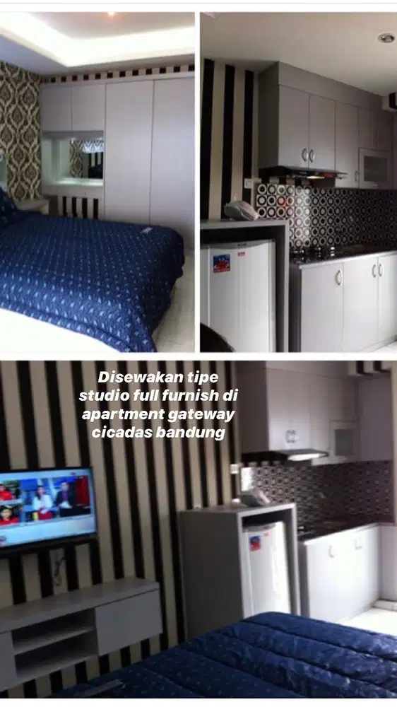 Disewakan Apartment Gateway Cicadas Bandung Tipe Studio Full Furnished
