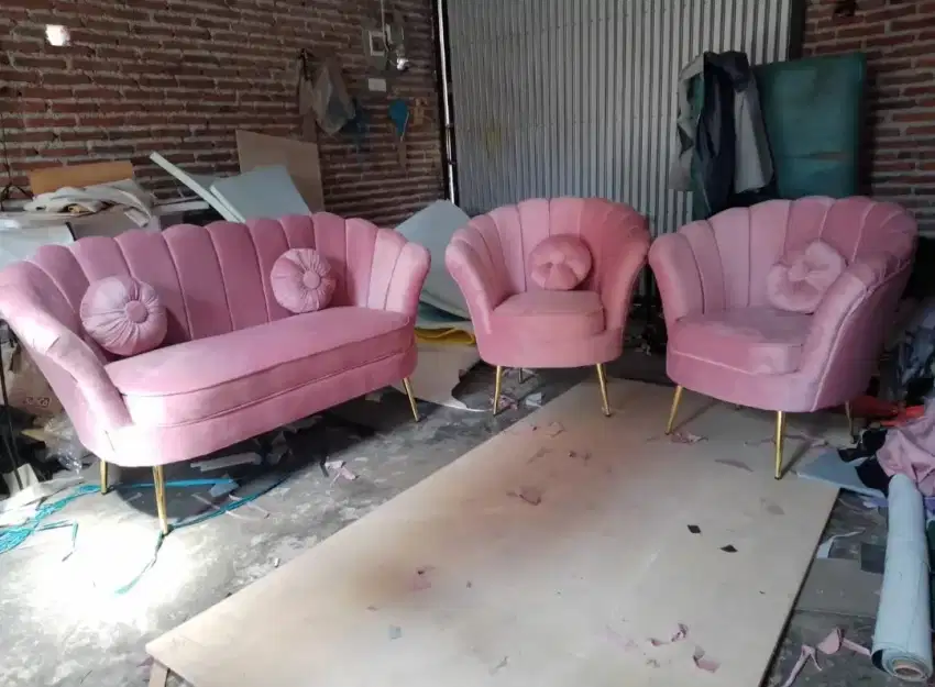 Sofa estetik model kerang