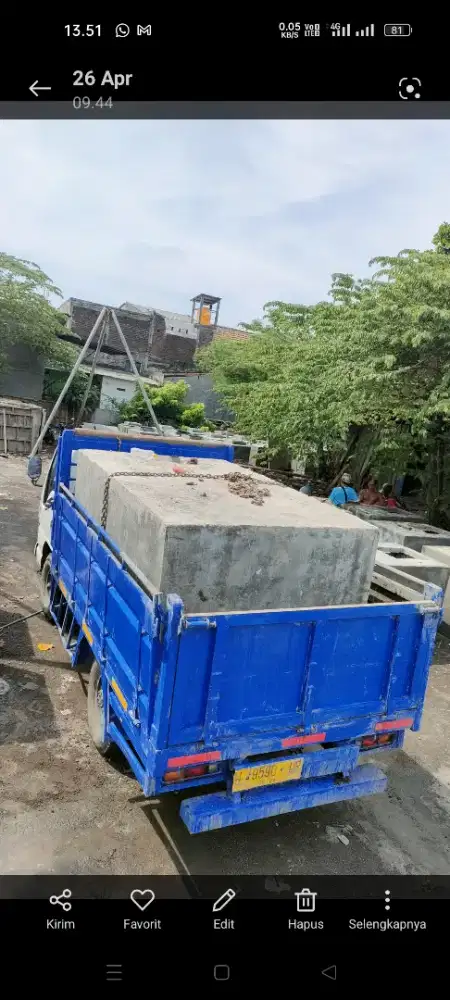 tandon air cor dan septictank beton 3 ruangan
