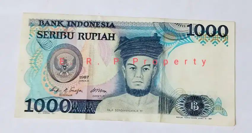 Uang kertas 1000 tahun 1987