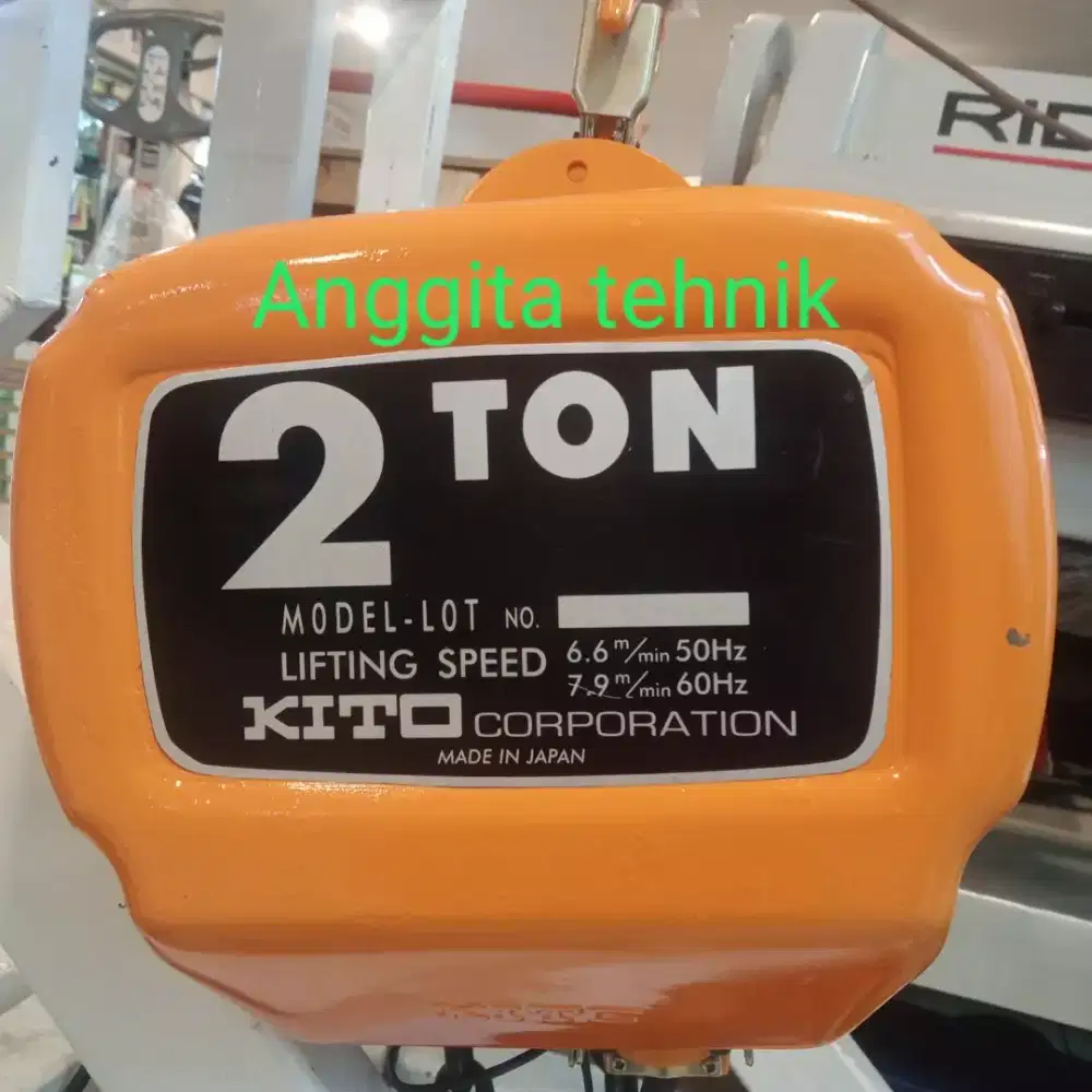 Chain hoist electric Kito 2 ton X 6 meter