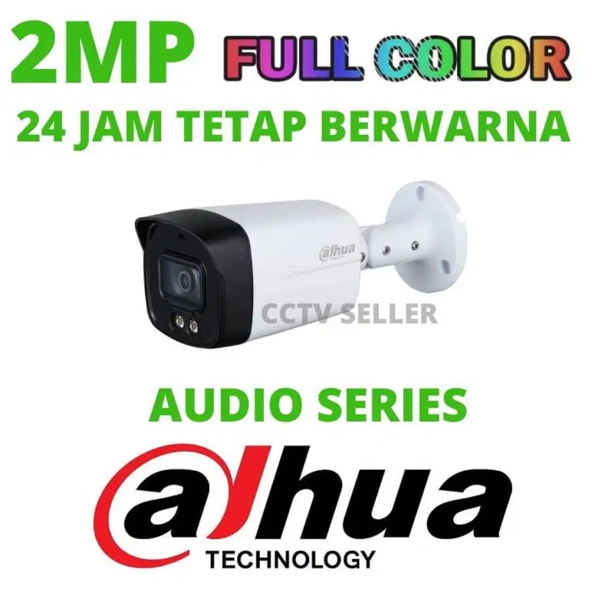PAKET CCTV FULL COLOR AUDIO 2MP( 24 JAM BERWARNA DAN MEREKAM SUARA)