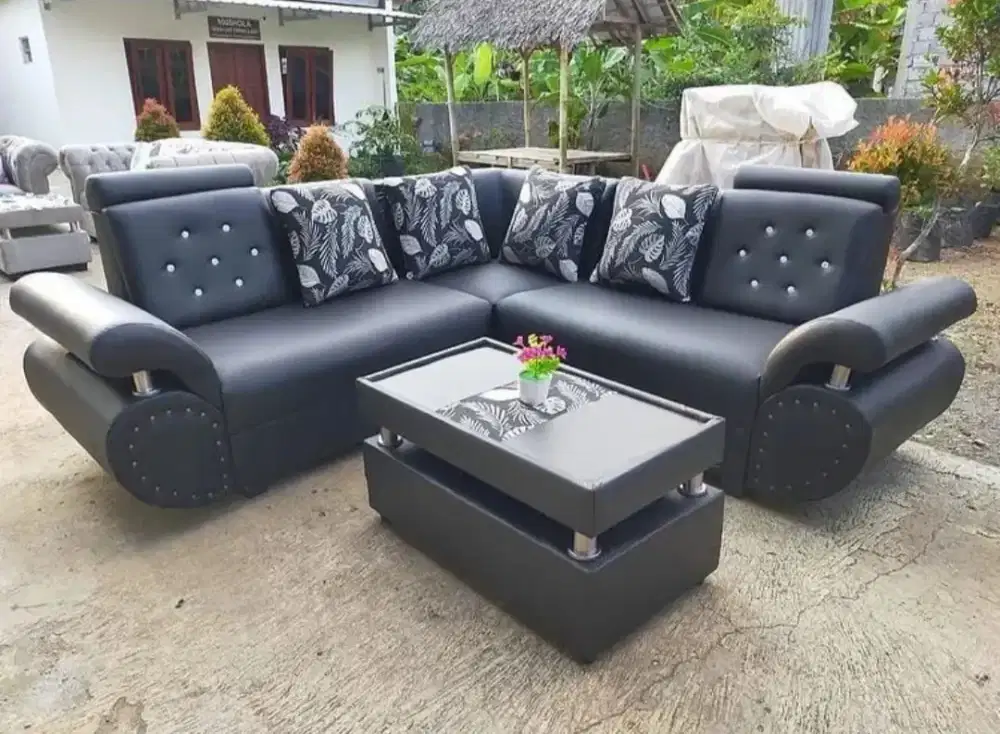 Sofa sudut arnis minimalis ful oscar