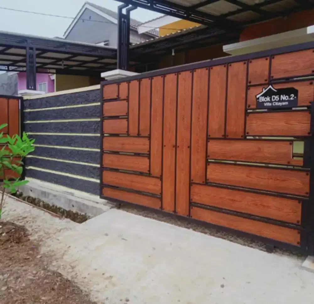 pagar tralis kanopi pintu reling tangga