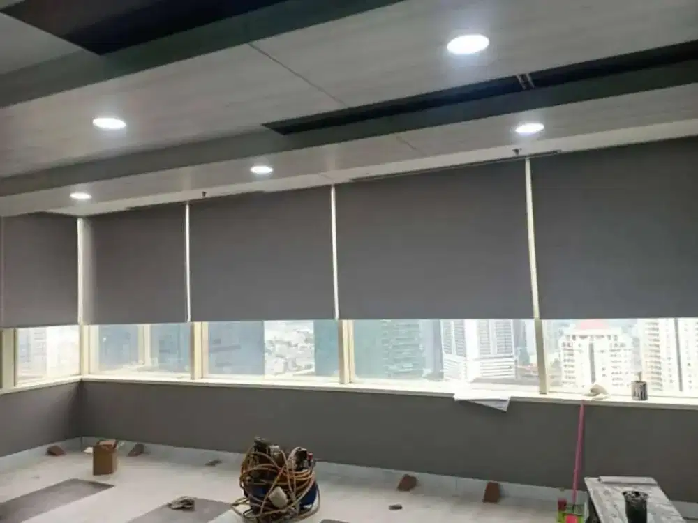 Tirai Rumah | Kantor | Tirai Gulung Blackout | Roll Blinds | Gorden |