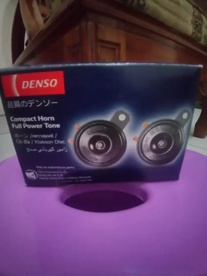 Klakson DENSO Compact horn full power tone, 12 v, baru, chat via WA