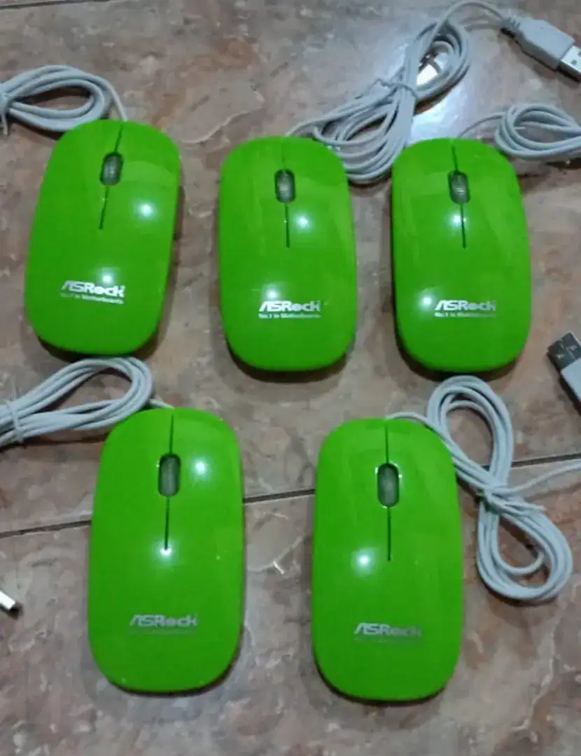 Jual Cpt Mouse Asrock Baru, Wrn Khusus Hijau Menawan