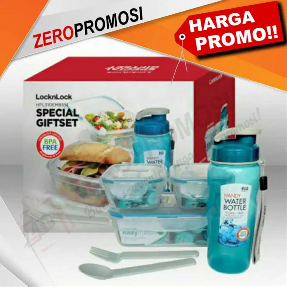 Special GiftSet Lunch box Isi 5 pcs Lock&Lock  HPL310EMB5S