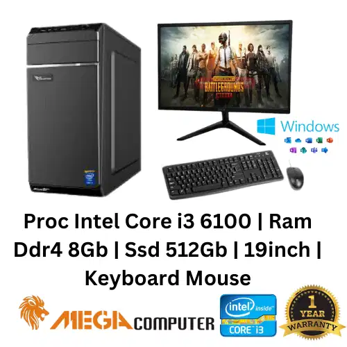 Pc Komputer Rakitan Core i3 6100 | 8Gb | 512Gb