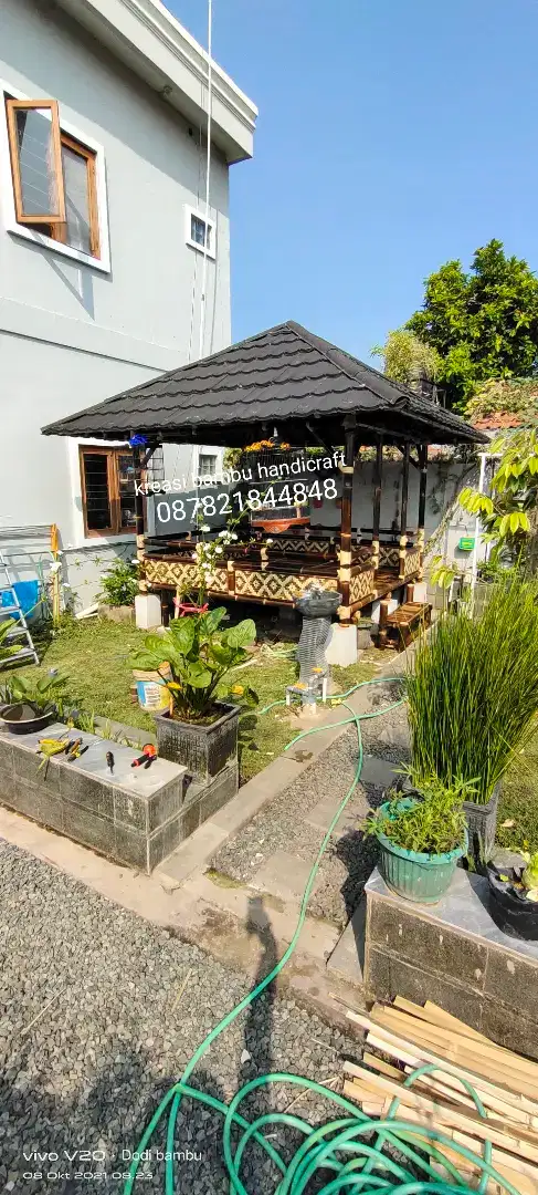 Jasa pembuatan Saung bambu