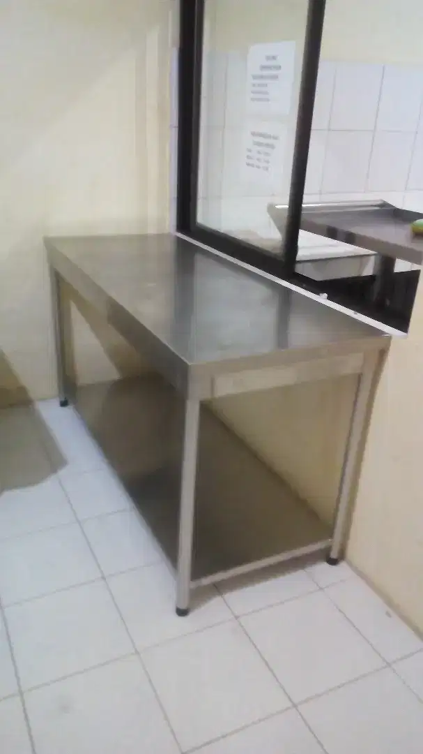 meja dapur stainless steel