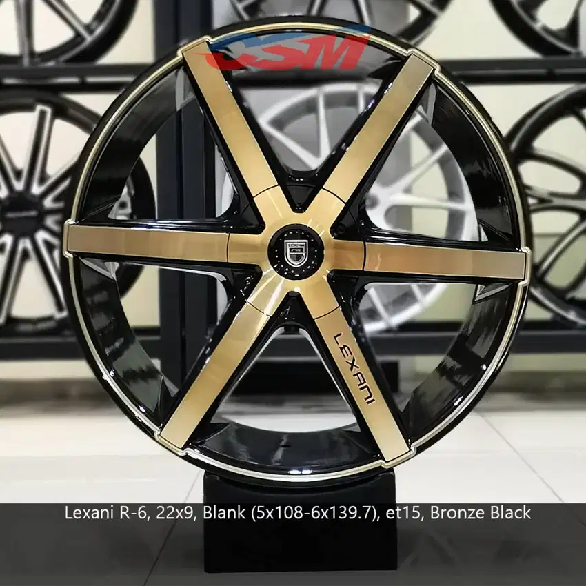SALE!! Velg Lexani R-6 R22 for Pajero, G Class, GLS,GLE,GLC,X5,X6 dll