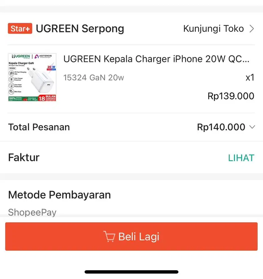 Kepala Charger Iphone 20w Type C