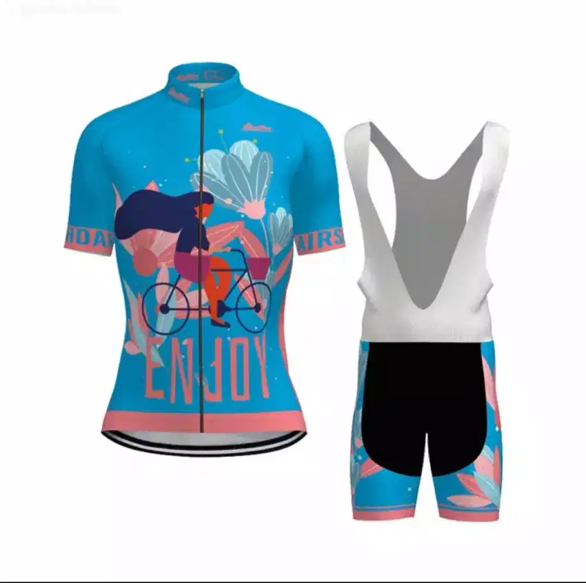 Bib pendek plus jersey roadbike