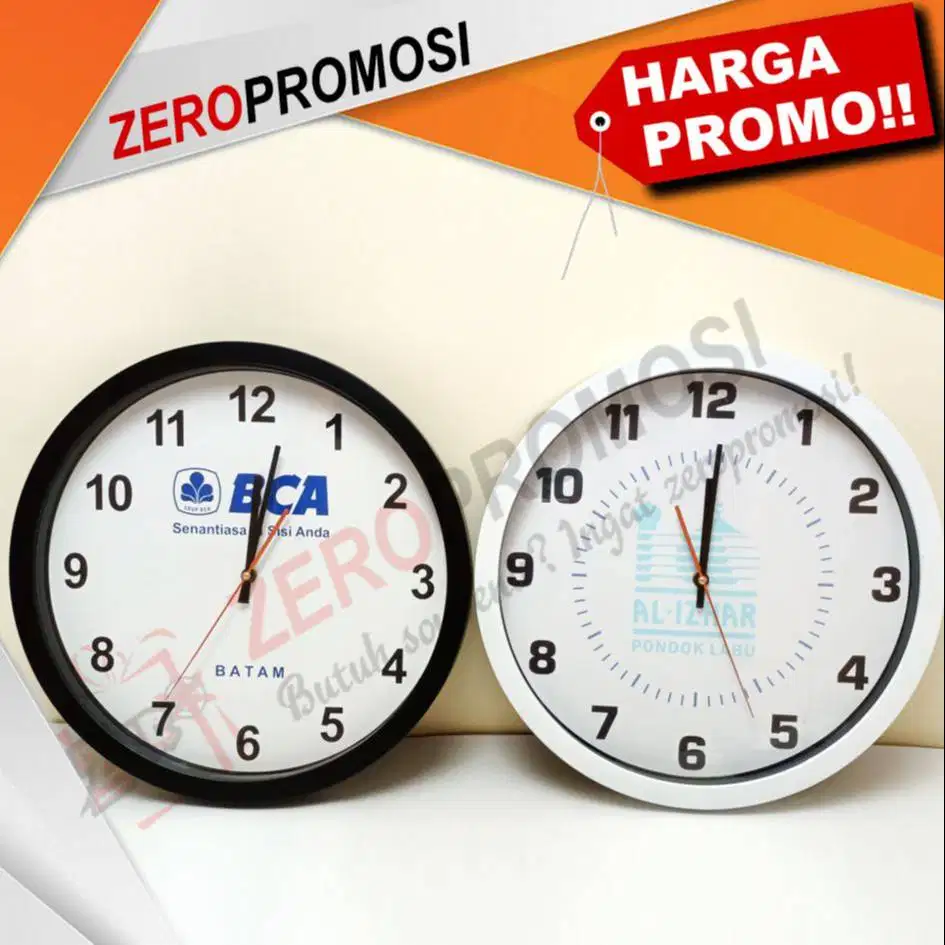 Produksi Souvenir Jam Dinding Jumbo Lokal 4036H Diamater 40cm