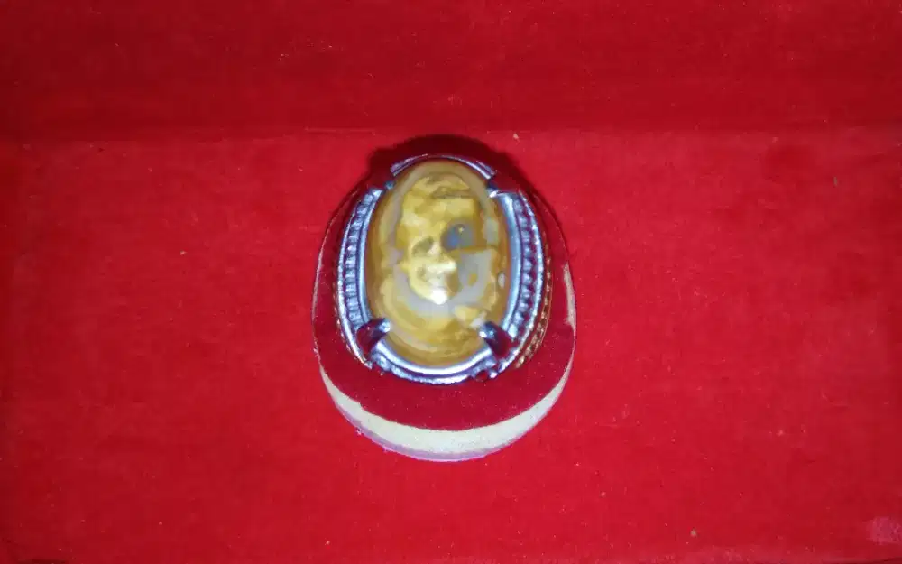 Batu gambar tengkorak.