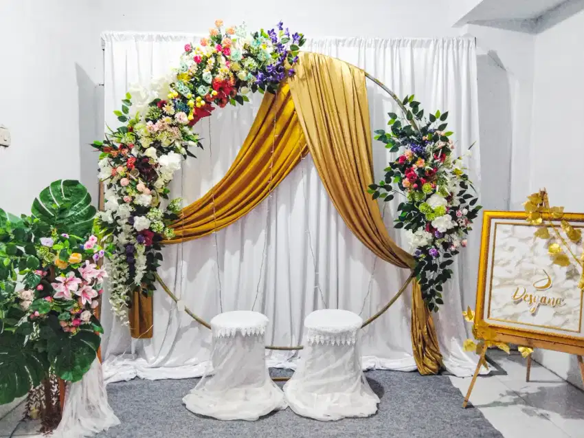 Dekorasi Backdrop Lamaran Akad Ultah Khitanan Aqiqah dll Z1