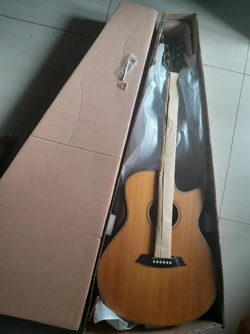 Gitar dame lilies 200 GL nat akustik elektrik top solid