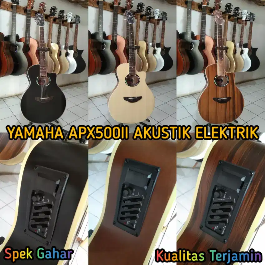 Gitar Yamaha Apx500ii Akustik Elektrik Spek Gahar Kualitas Terjamin