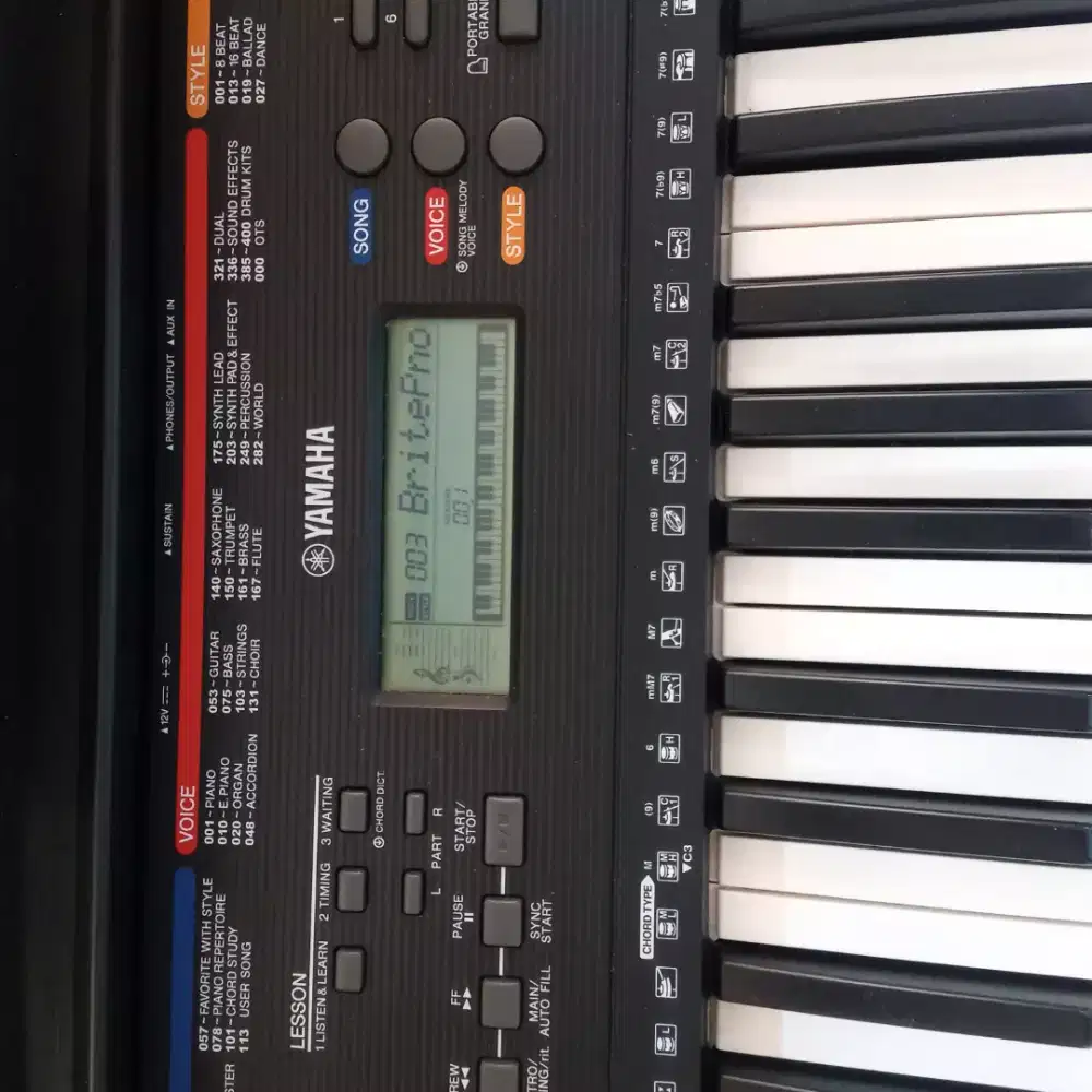 Kybord Yamaha PSR E263, Bisa TT Kybord Lain