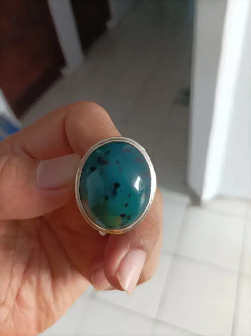 Jual bacan totol dim 25x20x9 ring perak