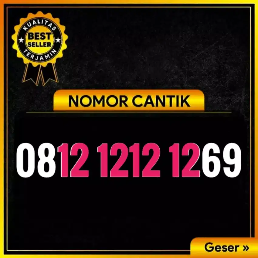 Nomor cantik simpati hoki 69 KUARTED AB 12121212