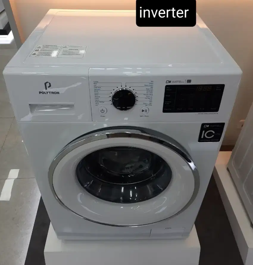 Mesin Cuci Polytron 8 Kg Inverter 1200 Rpm PFL-8101