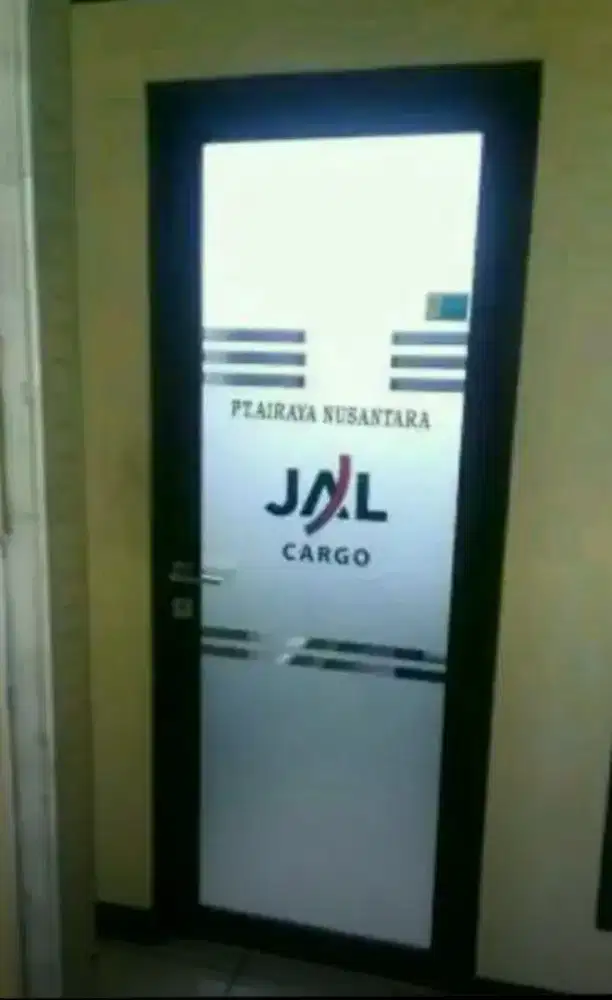 StikerSanblast berlogo kaca film pelengkap utk semua tempatjenis usaha