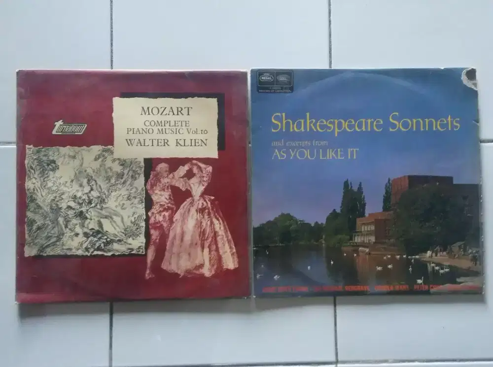 Sepaket vinyl piringan hitam Mozart klasik