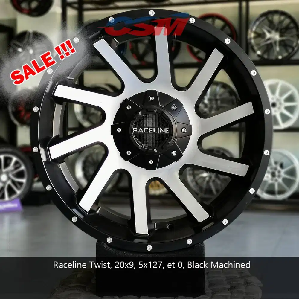 SALE!! Velg Raceline Twist R20 BM for Wrangler,Pajero,Fortuner,Everest