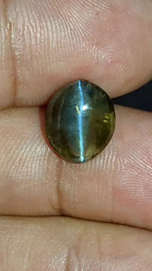 cat eye chrysoberyl 5.crat ceylon tali bagus kristal harga pas net