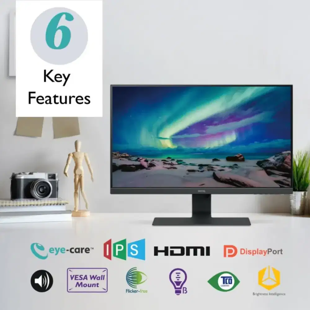 MONITOR BEN Q 22 INCH IPS FULL HD HDMI - Komputer - 914005266