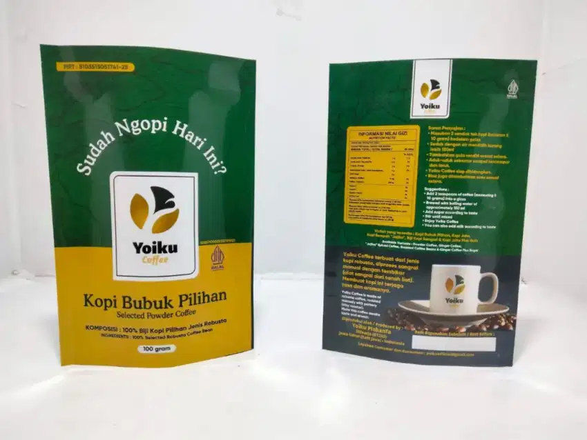 Kopi bubuk Robusta murni Yoiku 100 gram