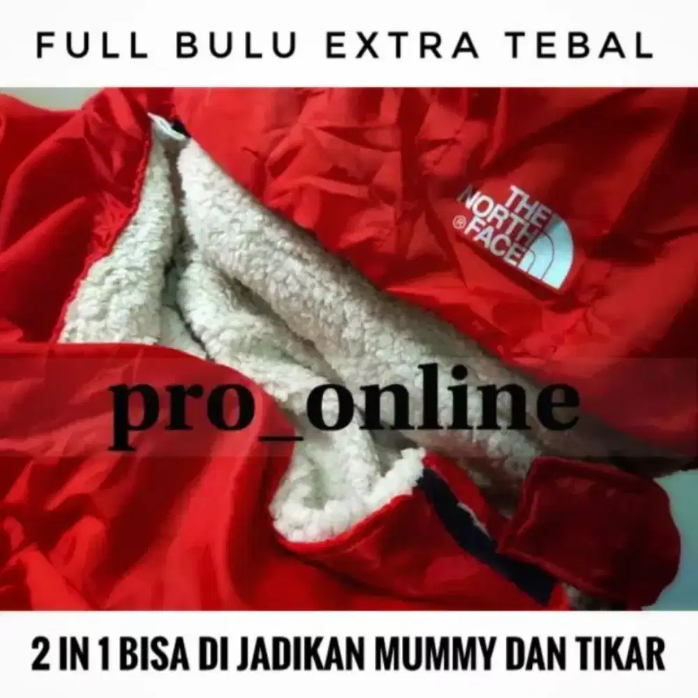Sleeping Bag Polar Bulu Extra Tebal