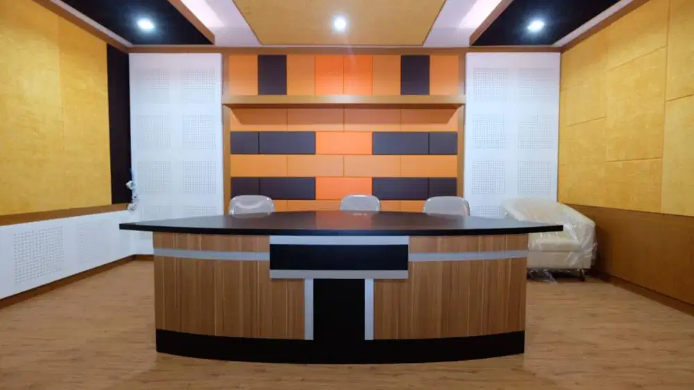 bikin interior Kantor rumah caffe resto hotel kitchen set backdrop