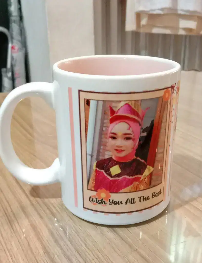 souvenir mug digital printing bebas desain