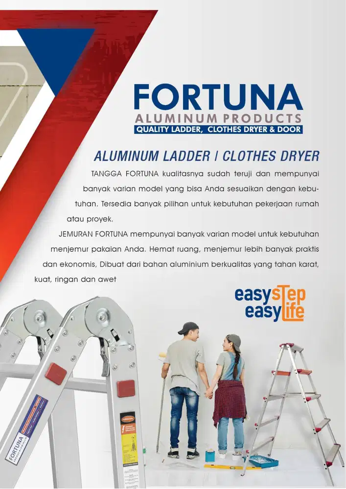 Tangga Aluminium Fortuna Tangga Lipat Alumunium Tangga Manten