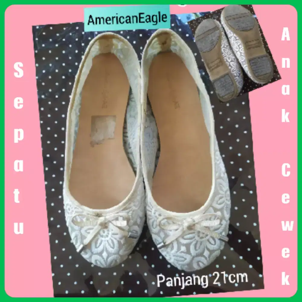 Sepatu Anak Cewek Bordir Style