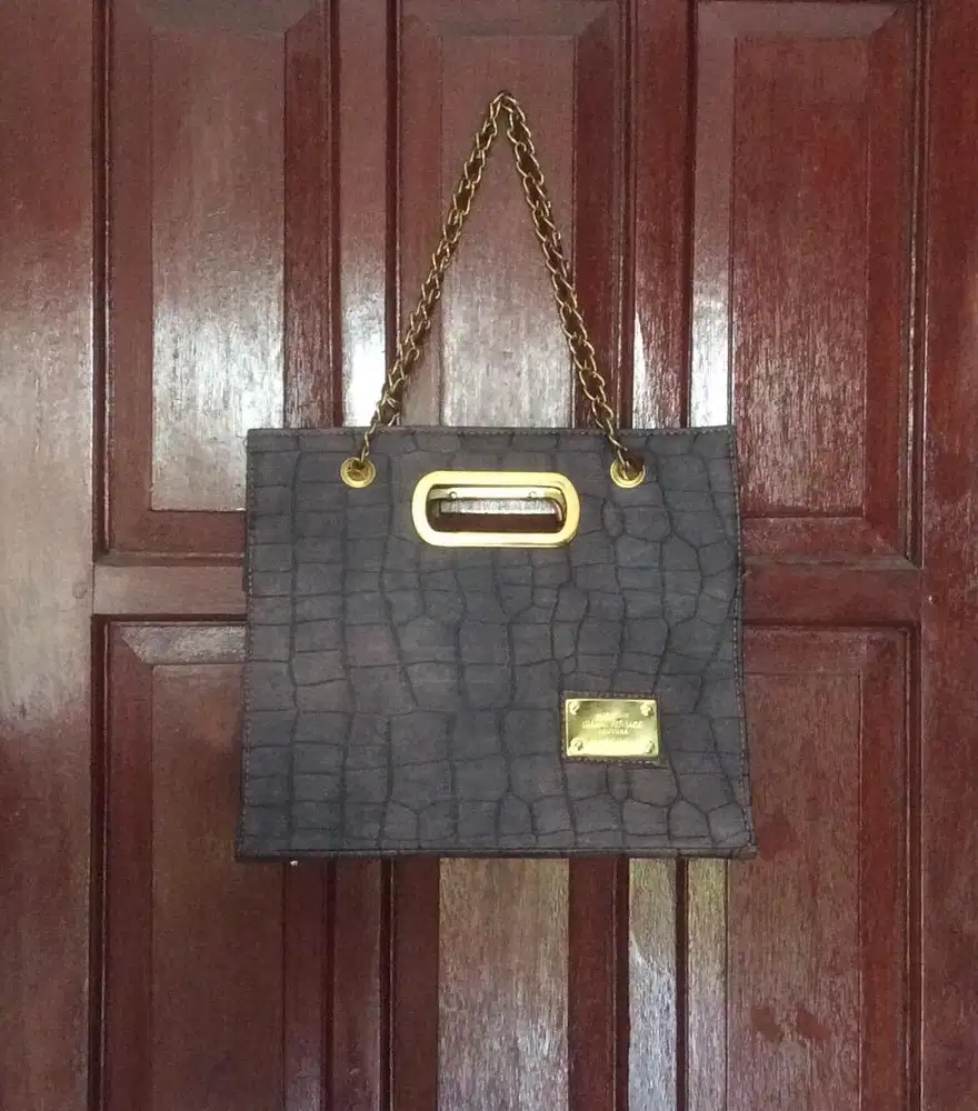 Tas Croco tali 2 coklat grey
