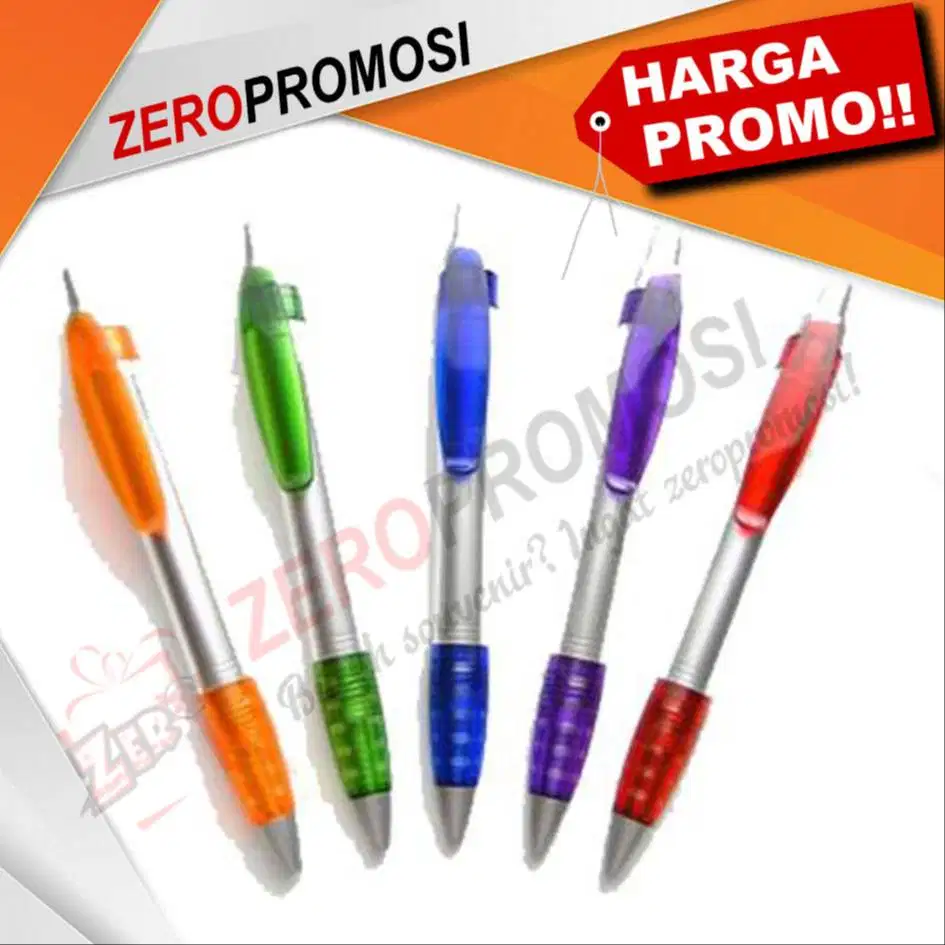 Barang promosi pen plastik insert paper 736