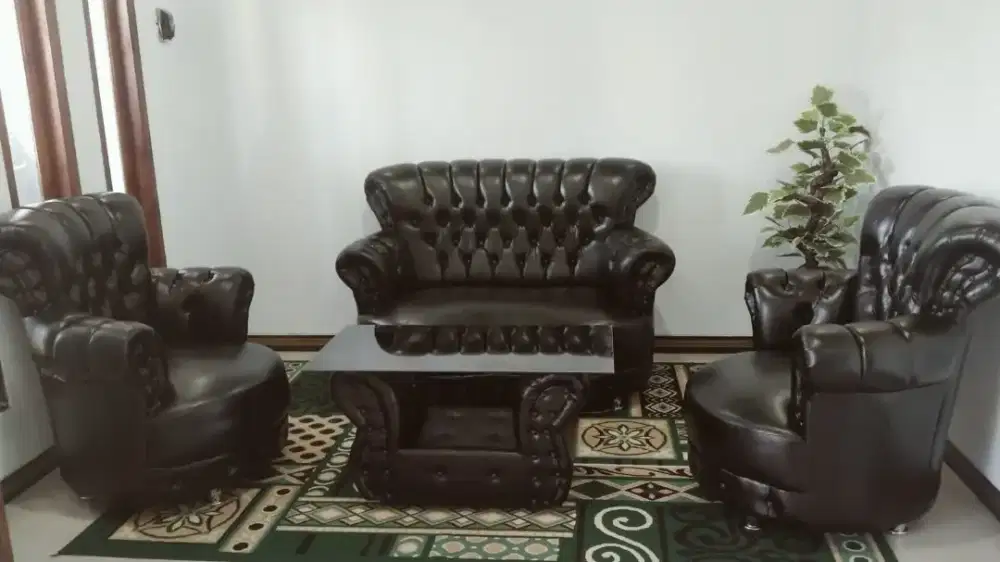 Sofa Brazil 211 hitam baru