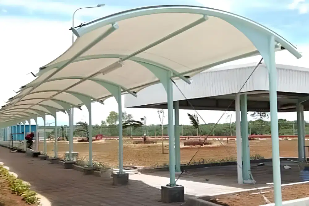 Perlu Pemasangan Atap Canopy Membrane AESTHETIC