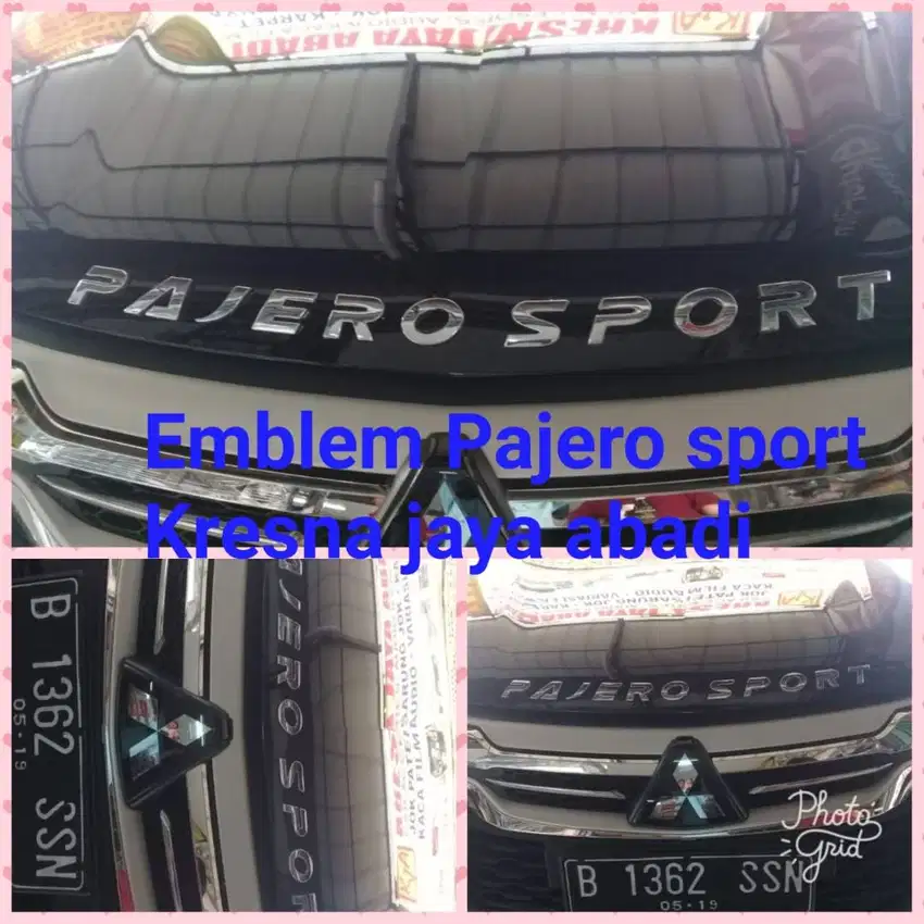 EMBLEM PAJERO SPORT/EMBLEM KAP MESIN PAJERO SPORT